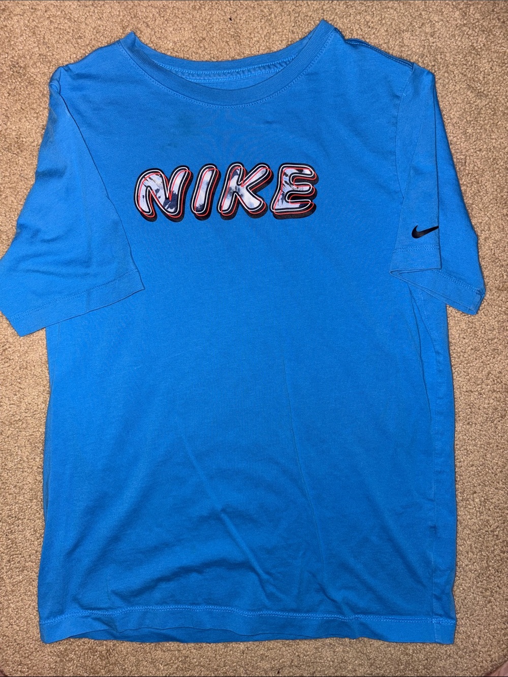 Nike Blue Short-Sleeve Logo Tee